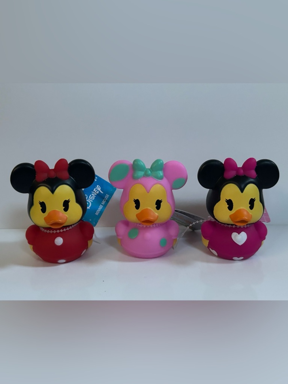 NEW!!! Original Disney Minnie Mouse Rubber Duck Bundle-Set Of Three (3)- NWT